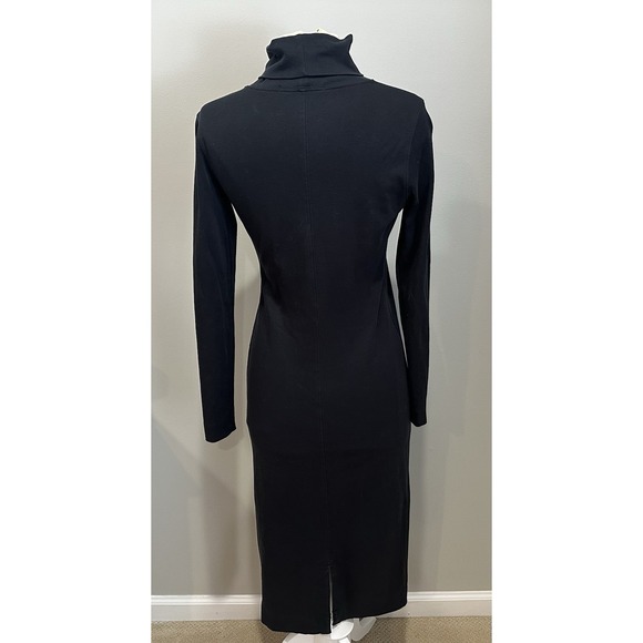 Peruvian Connection Womens Dress XS Black Turtleneck Maxi Goth Witchy - Picture 4 of 7